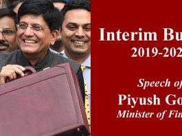 Interim Budget 2019-2020