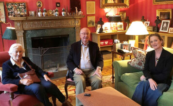King Albert of Belgium and Queen Paola with Princess Delphine de Saxe-Cobourg
