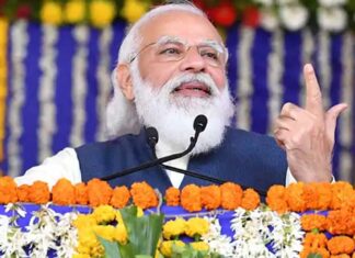 Prime Minister Laid Foundation for Largest Renewable Energy Park in Gujarat Prime Minister Narendra Modi