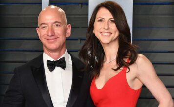 Jeff Bezos and MacKenzie Scott